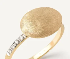 Marco Bicego Bague Avec Element Ovale Horizontal Et Diamants Discount