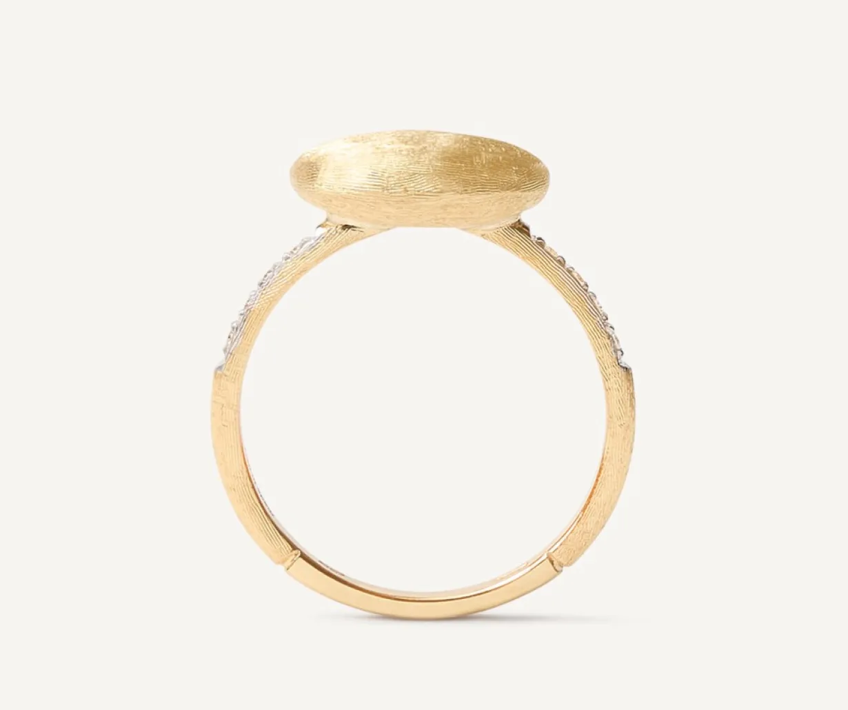 Marco Bicego Bague Avec Element Ovale Horizontal Et Diamants Discount