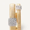 Marco Bicego Bague Double Bandeau Avec Deux Paves De Diamants Store