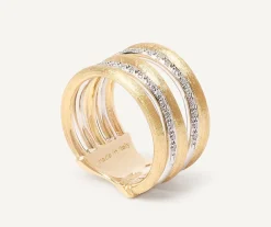 Marco Bicego Bague Multi-Rangs Avec Diamants Discount