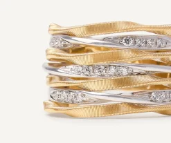 Marco Bicego Bague Sept Rangs Avec Anneaux En Diamants Store