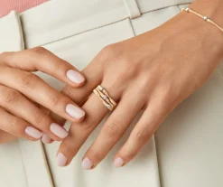 Marco Bicego Bague Trois Rangs Avec Diamants Cheap