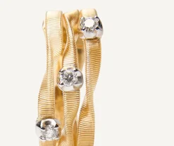 Marco Bicego Bague Trois Rangs Avec Diamants Cheap