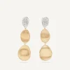 Marco Bicego Boucle D'Oreille A Trois Elements Avec Diamants, Modele Mini Flash Sale