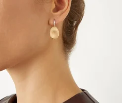 Marco Bicego Boucle D'Oreille Avec Crochet En Diamants, Petit Modele Cheap