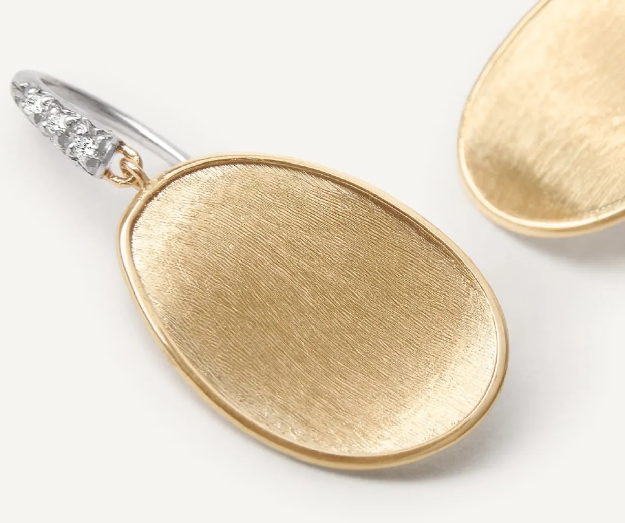 Marco Bicego Boucle D'Oreille Avec Crochet En Diamants, Petit Modele Cheap