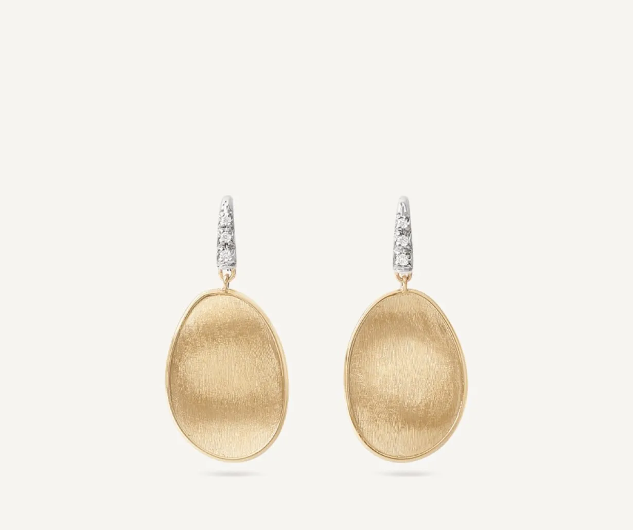 Marco Bicego Boucle D'Oreille Avec Crochet En Diamants, Petit Modele Cheap