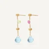 Marco Bicego Boucle D'Oreille Multicolore Avec Topaze, Version Mini Flash Sale