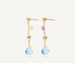 Marco Bicego Boucle D'Oreille Multicolore Avec Topaze, Version Mini Flash Sale
