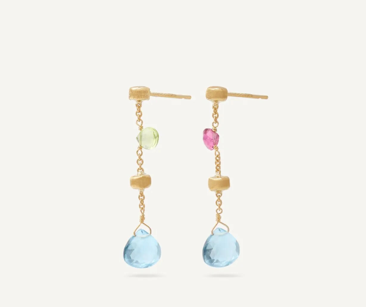 Marco Bicego Boucle D'Oreille Multicolore Avec Topaze, Version Mini Flash Sale