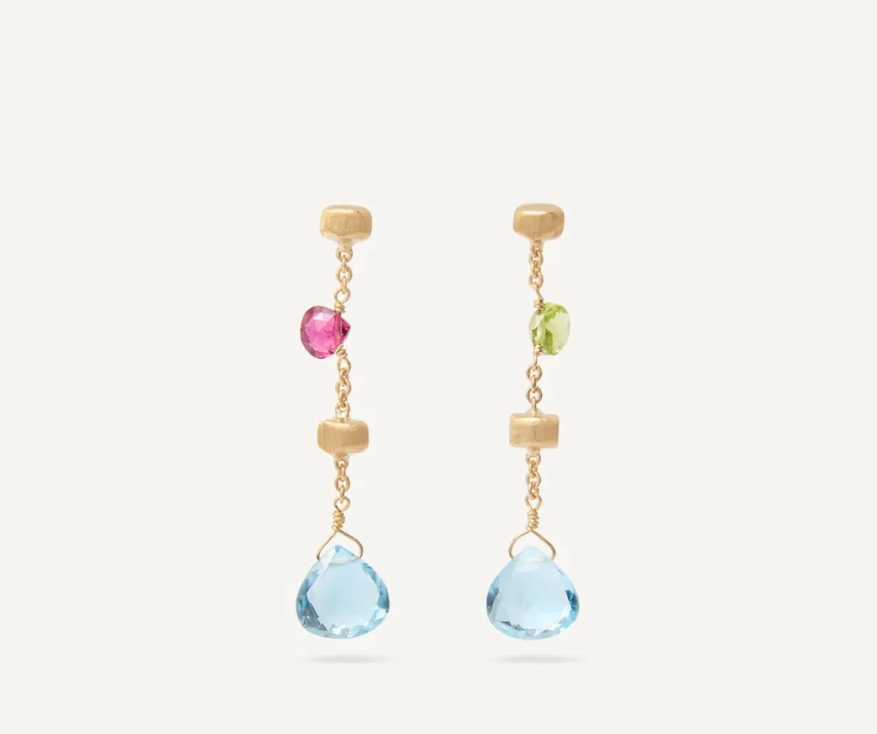 Marco Bicego Boucle D'Oreille Multicolore Avec Topaze, Version Mini Flash Sale