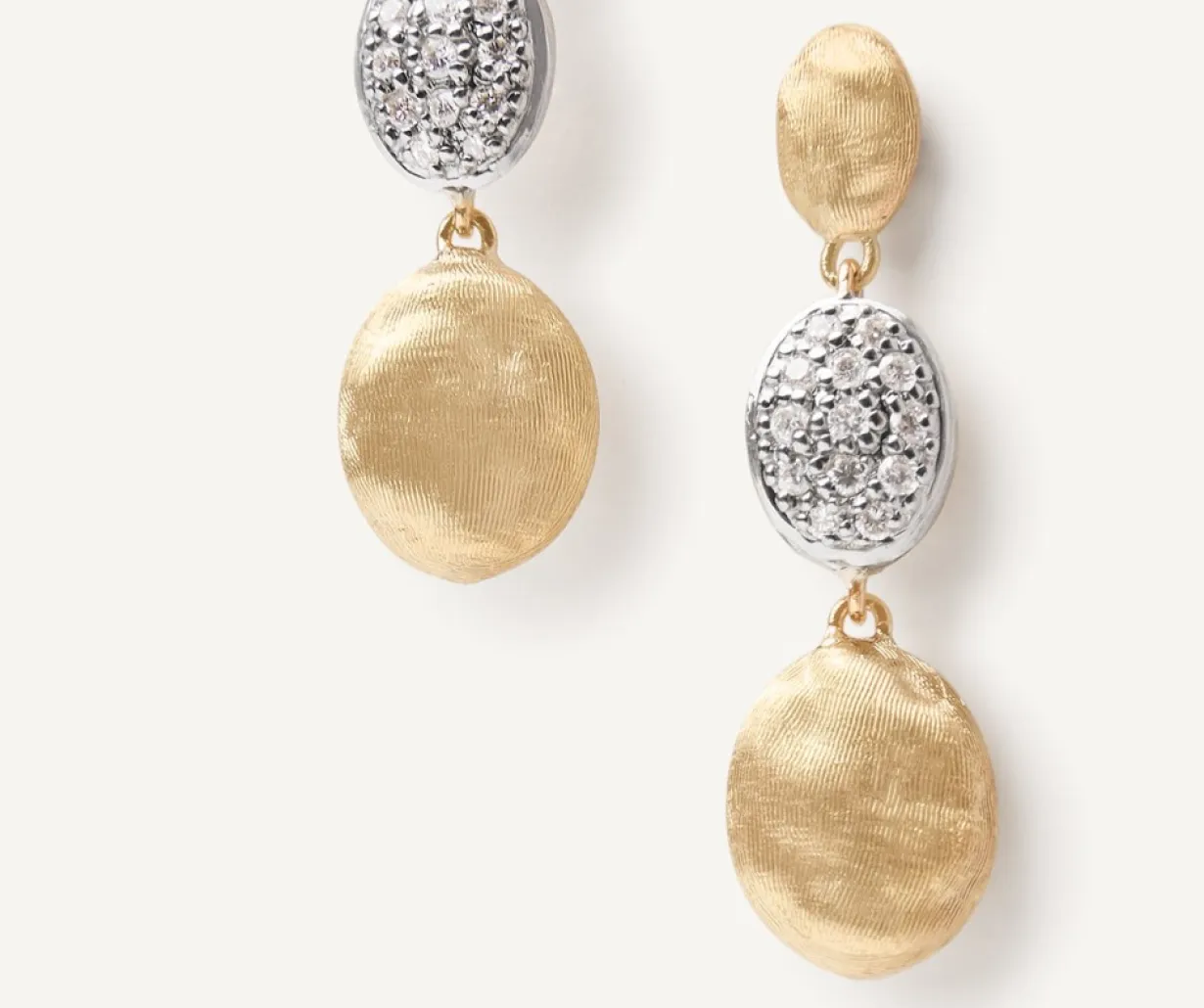 Marco Bicego Boucle D'Oreille Triple Avec Diamants Online
