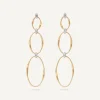 Marco Bicego Boucle D'Oreille Triple Avec Diamants Outlet