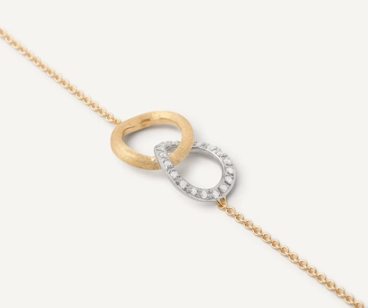 Marco Bicego Bracelet « Amour Infini » Avec Diamants Et Chaine Reglable Hot