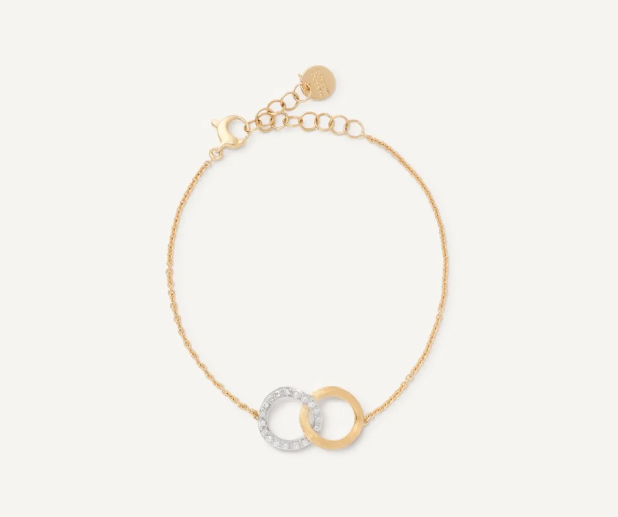 Marco Bicego Bracelet « Amour Infini » Avec Diamants Et Chaine Reglable Hot