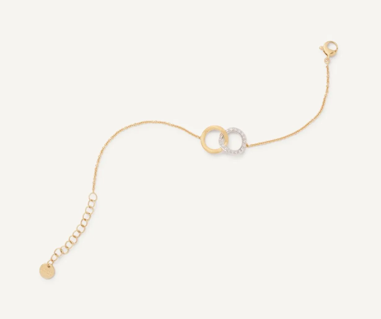 Marco Bicego Bracelet « Amour Infini » Avec Diamants Et Chaine Reglable Hot