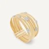 Marco Bicego Bracelet Cinq Rangs Avec Paves De Diamants Discount