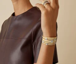 Marco Bicego Bracelet Cinq Rangs Avec Paves De Diamants Discount