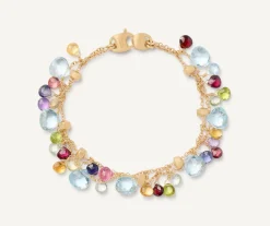 Marco Bicego Bracelet Deux Rangs Avec Pierres Multicolores Store