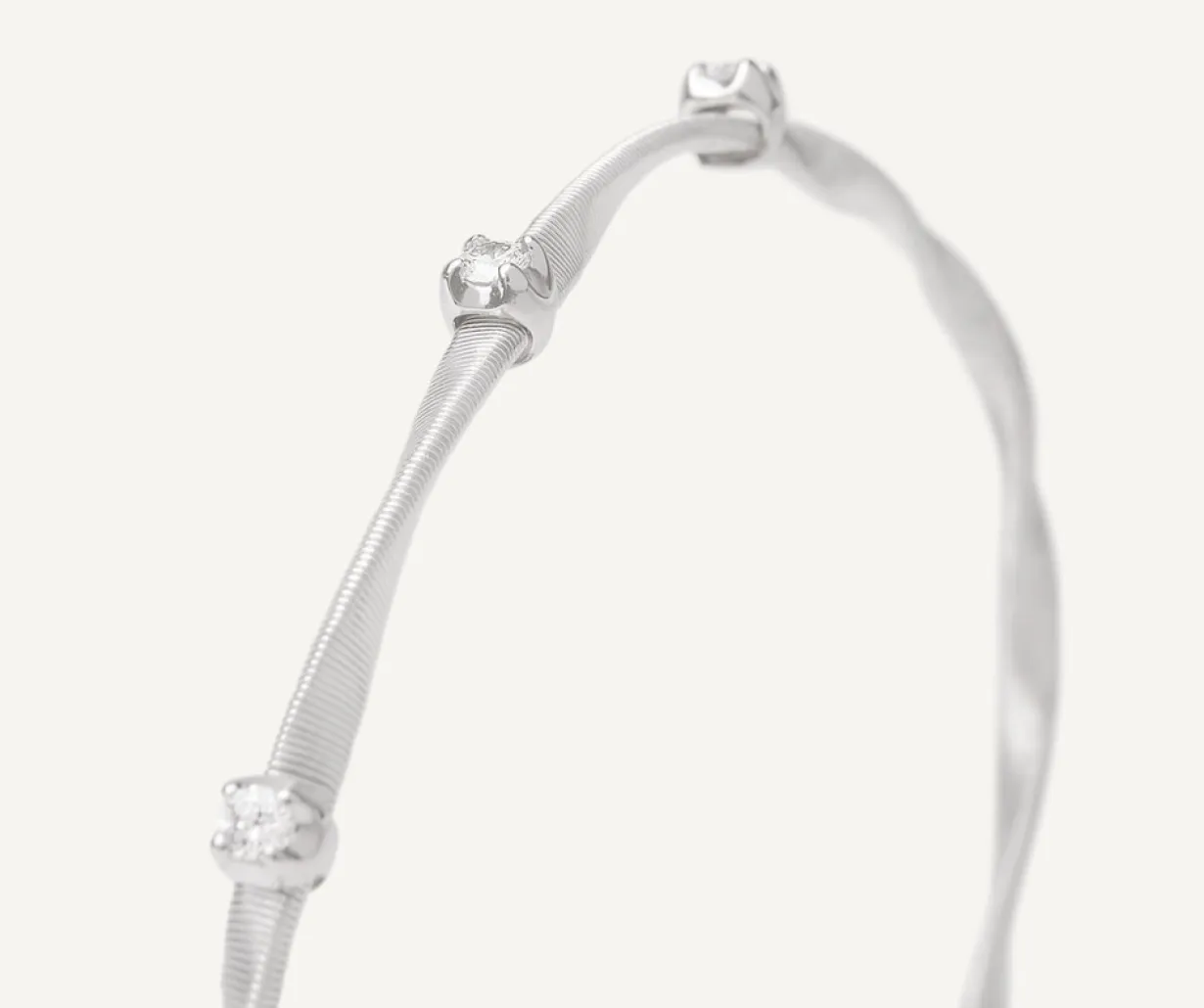 Marco Bicego Bracelet En Or Blanc Avec Diamants Sale