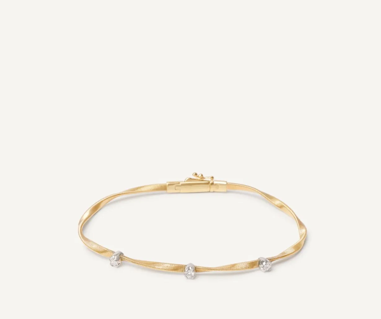 Marco Bicego Bracelet En Or Jaune Avec Diamants Best