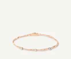 Marco Bicego Bracelet En Or Rose Avec Diamants Outlet