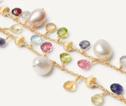 Marco Bicego Bracelet Multi-Rangs Avec Perles Et Pierres Multicolores Best Sale
