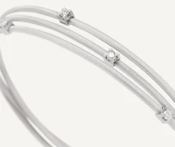 Marco Bicego Bracelet Multi-Rangs En Or Blanc Avec Diamants Cheap