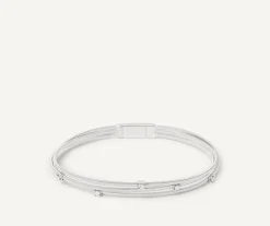 Marco Bicego Bracelet Multi-Rangs En Or Blanc Avec Diamants Cheap