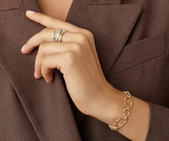 Marco Bicego Bracelet Plat Avec Diamants Sale