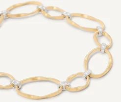 Marco Bicego Bracelet Plat Avec Diamants Sale