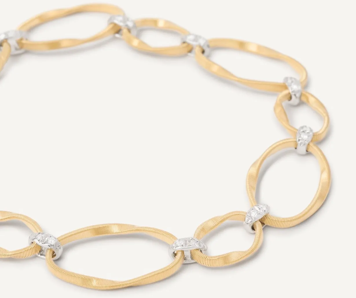 Marco Bicego Bracelet Plat Avec Diamants Sale