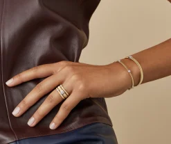 Marco Bicego Bracelet Slim Avec Trois Paves De Diamants Outlet