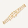 Marco Bicego Bracelet Trois Rangs Avec Billes Irregulieres Flash Sale