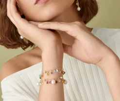 Marco Bicego Bracelet Un Rang Avec Pierres Multicolores Store