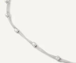Marco Bicego Collier Avec Diamants En Or Blanc New