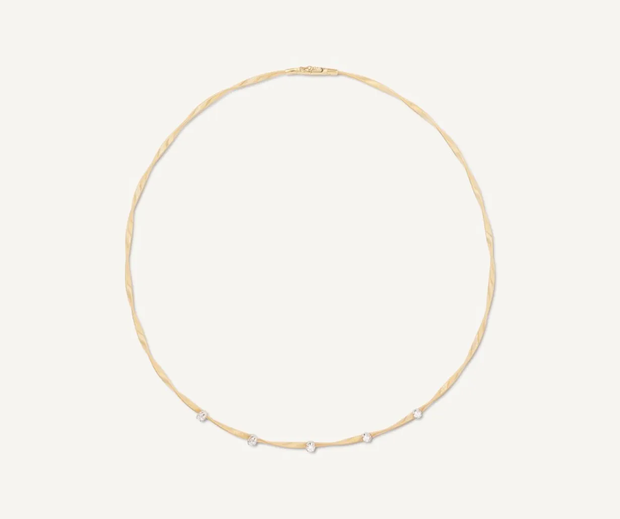 Marco Bicego Collier Avec Diamants En Or Jaune Best Sale