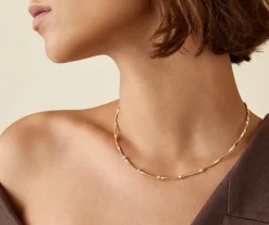 Marco Bicego Collier Avec Diamants En Or Jaune Best Sale