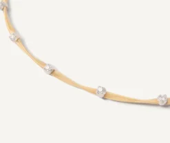 Marco Bicego Collier Avec Diamants En Or Jaune Best Sale