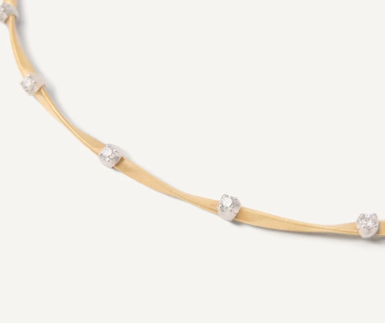 Marco Bicego Collier Avec Diamants En Or Jaune Best Sale