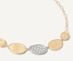 Marco Bicego Collier Avec Diamants Et Chaine Reglable, Modele Mini Shop