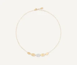 Marco Bicego Collier Avec Diamants Et Chaine Reglable, Modele Mini Shop