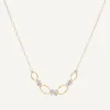 Marco Bicego Collier Avec Elements Fleuris Paves De Diamants Hot