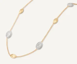 Marco Bicego Collier Avec Elements Ovales Et Diamants Hot