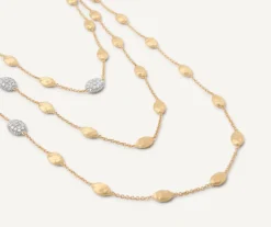Marco Bicego Collier Avec Elements Ovales Et Diamants Flash Sale