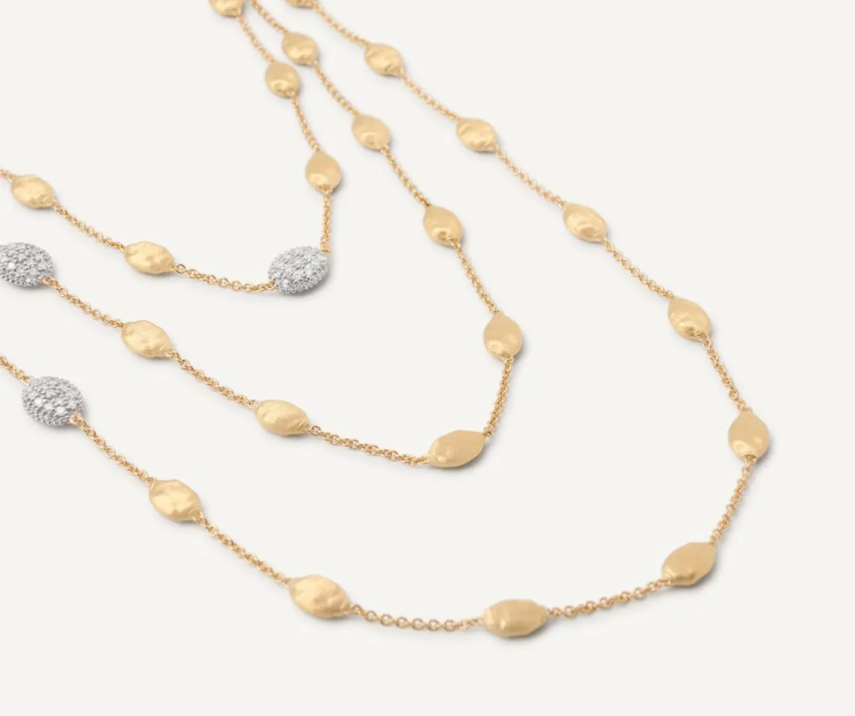 Marco Bicego Collier Avec Elements Ovales Et Diamants Flash Sale