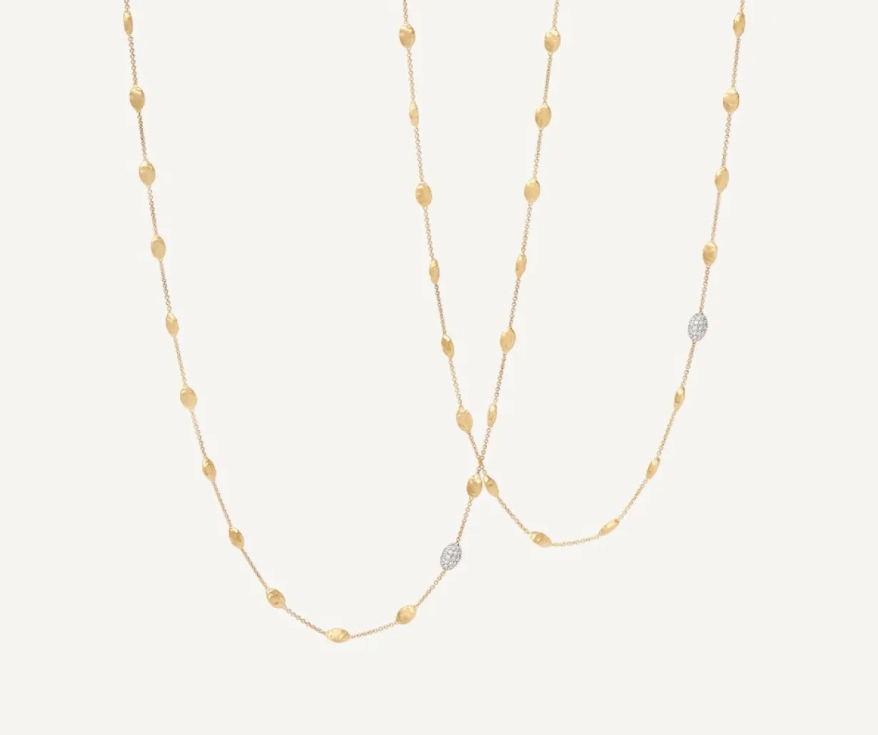 Marco Bicego Collier Avec Elements Ovales Et Diamants Flash Sale