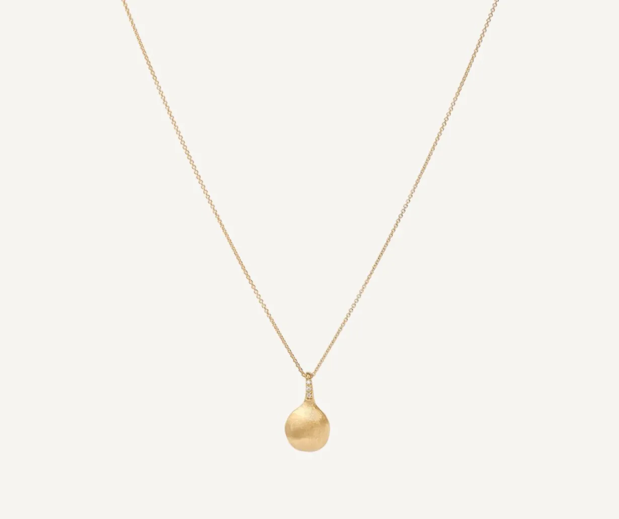 Marco Bicego Collier Avec Pendentif En Diamants Et Boule En Or Cheap