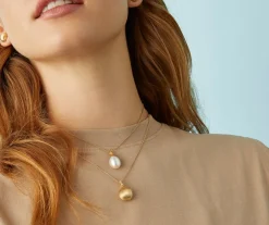 Marco Bicego Collier Avec Pendentif En Diamants Et Boule En Or Cheap