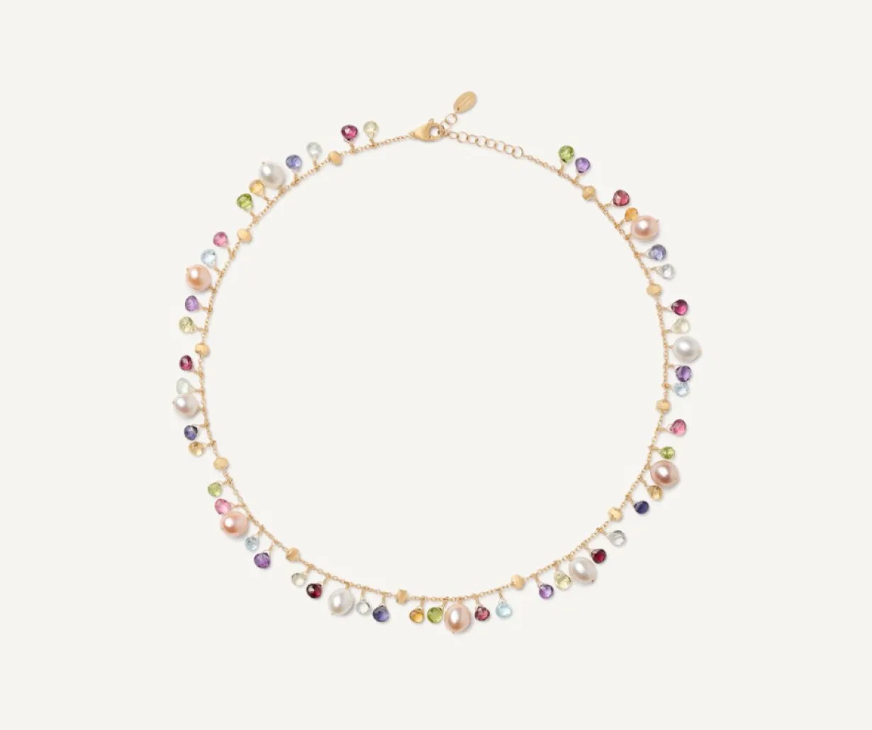 Marco Bicego Collier Avec Perles Et Pierres Multicolores Store